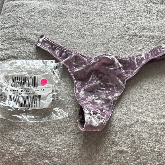 Victoria's Secret Other - Victoria's Secret Plum Velvet Thong